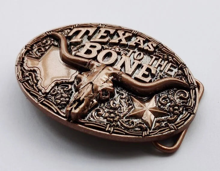 Texas Bull Western Cowboy Belt Buckle