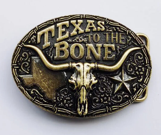 Texas Bull Western Cowboy Belt Buckle