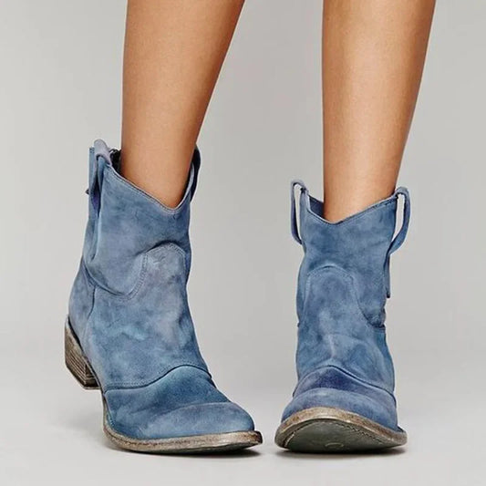 Vintage Cowboy Ankle Boots