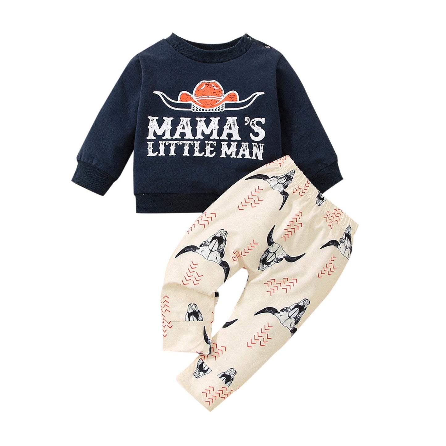 Kids Western Cow Legging Tops Set