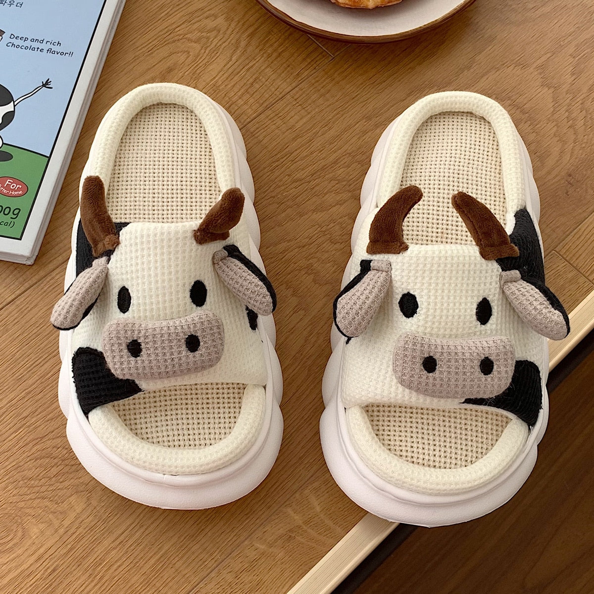 Cow Slippers