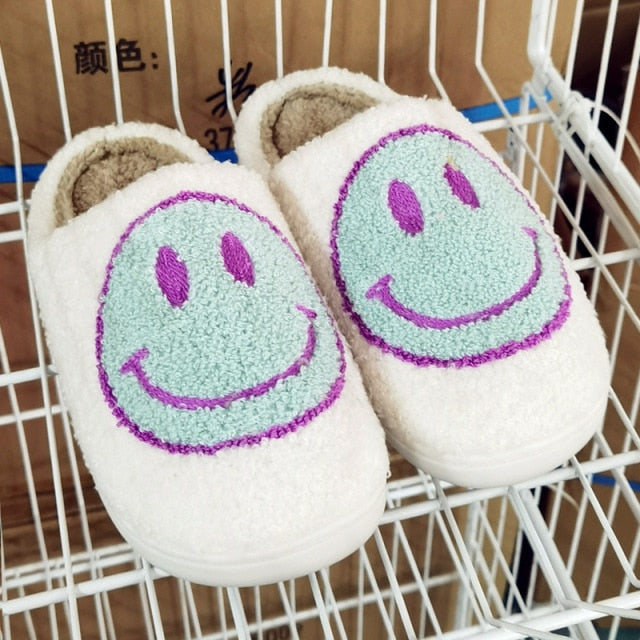 Smiley Face House Slippers