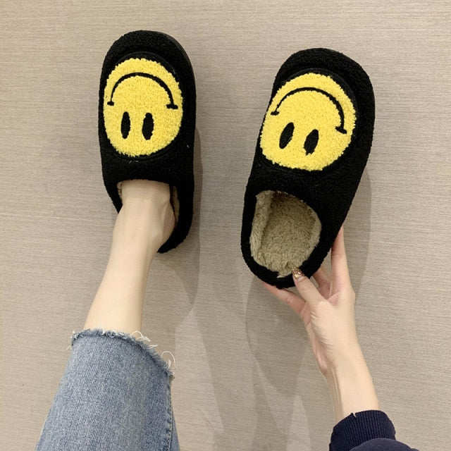 Smiley Face House Slippers