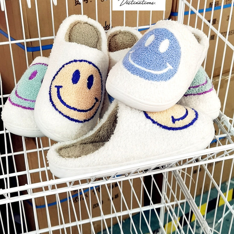 Smiley Face House Slippers