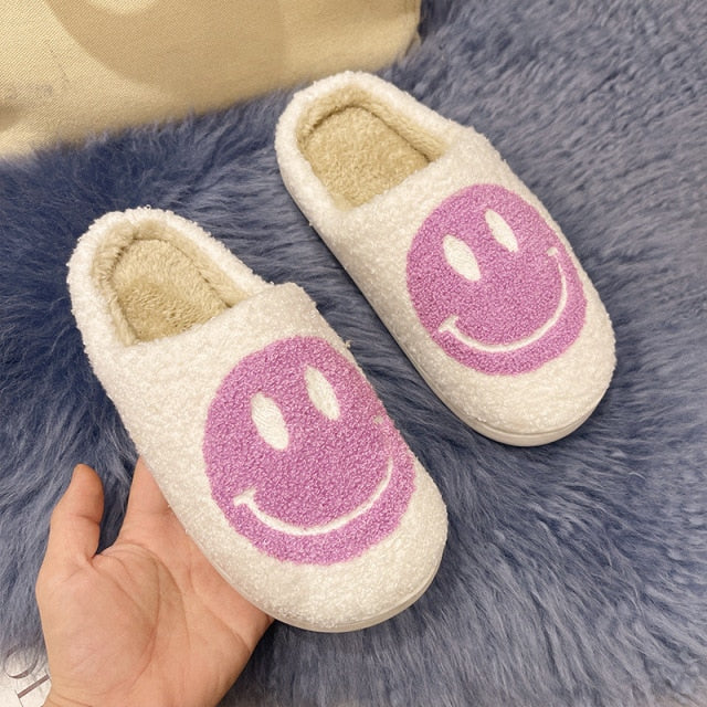 Smiley Face House Slippers