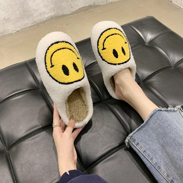 Smiley Face House Slippers