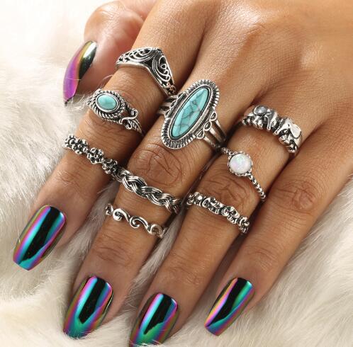 Turquoise Ring Set 2