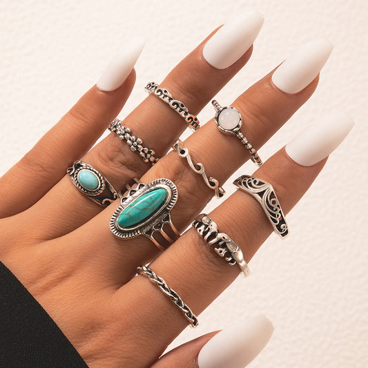 Turquoise Ring Set 2