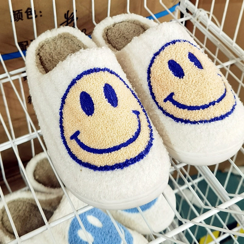 Smiley Face House Slippers