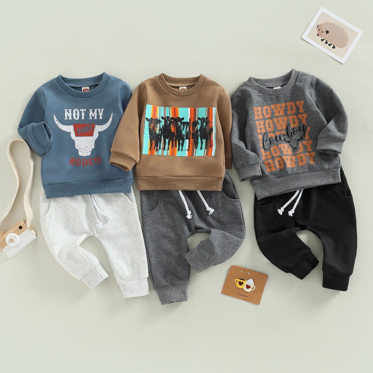 Western Baby Boy Clothes Set