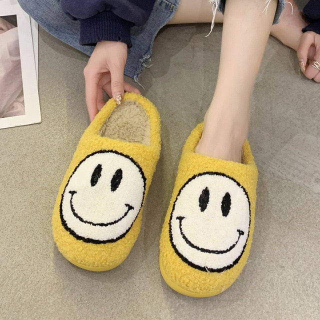 Smiley Face House Slippers