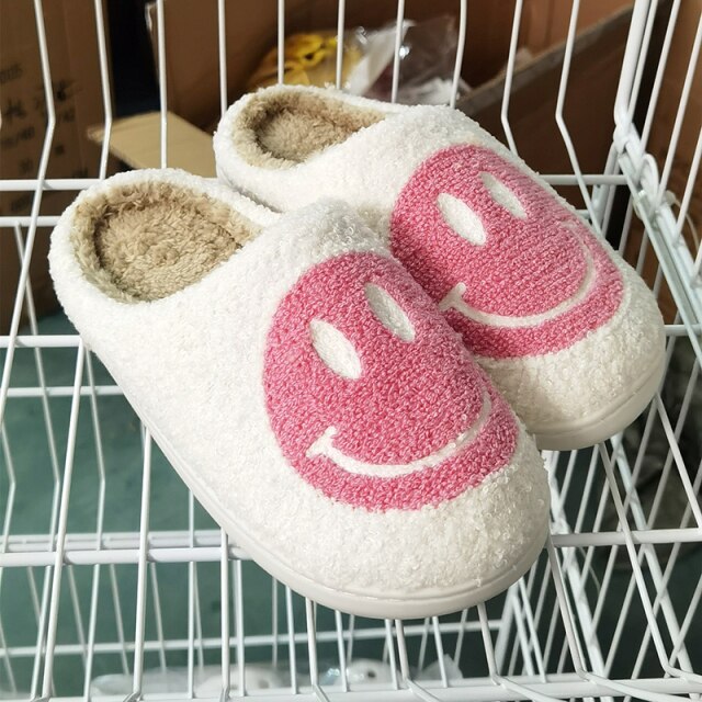 Smiley Face House Slippers